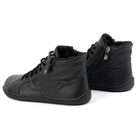 Olivier Zapatos mujer minimalistas descalzos piel invierno 1261 negro 4