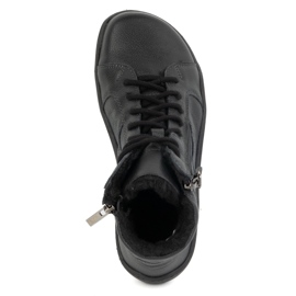 Olivier Zapatos mujer minimalistas descalzos piel invierno 1261 negro 6