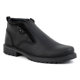 Olivier Botas de hombre, piel, aislantes 140GT, negro 2