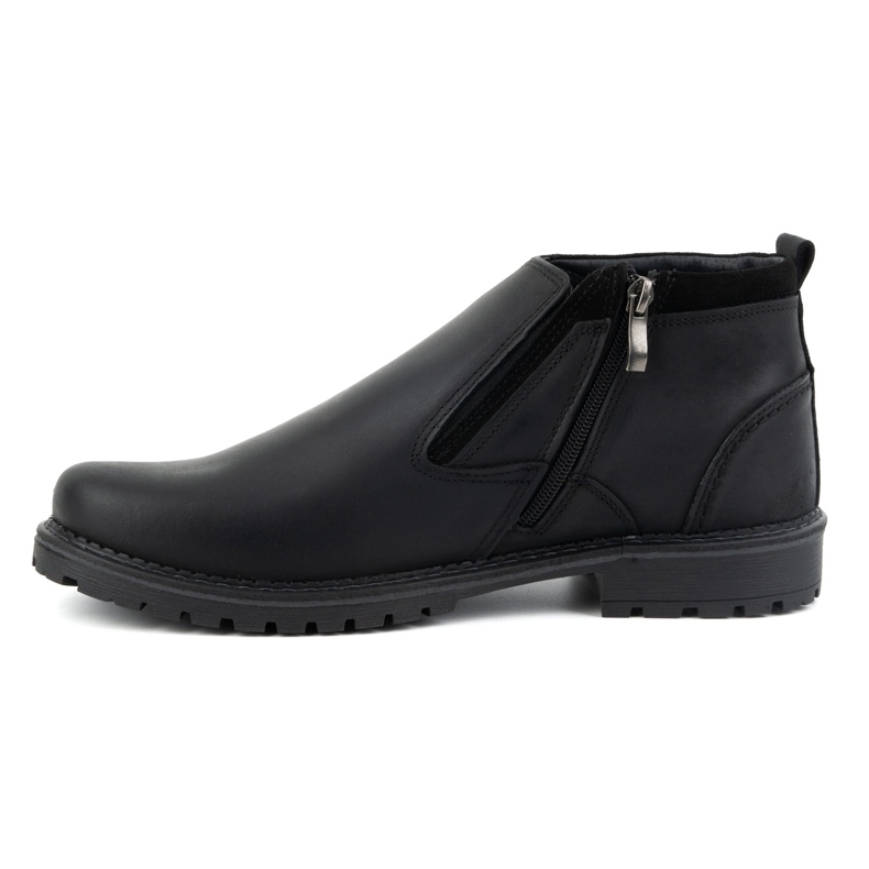 Olivier Botas de hombre, piel, aislantes 140GT, negro 1