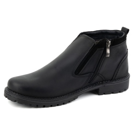 Olivier Botas de hombre, piel, aislantes 140GT, negro 7