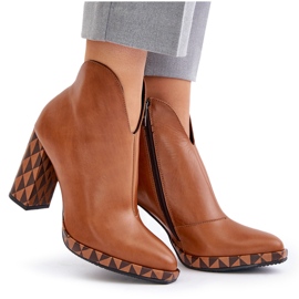 Botines de Piel Laura Messi 2836 Marrón 10