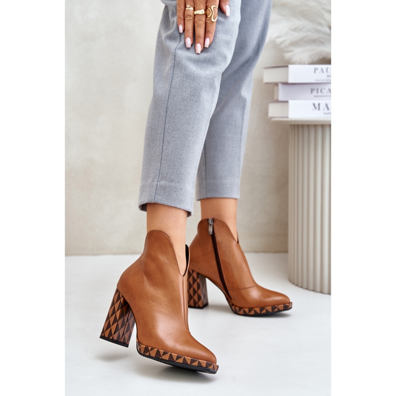 Botines de Piel Laura Messi 2836 Marrón 2