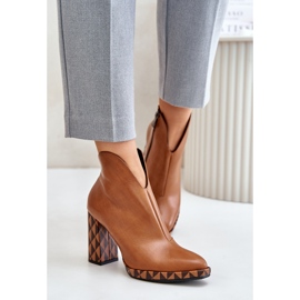 Botines de Piel Laura Messi 2836 Marrón 3