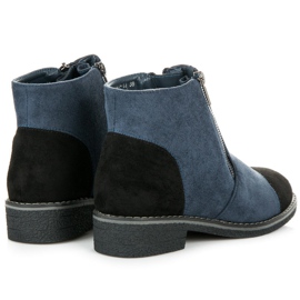 Vices Botines de ante para otoño azul 5