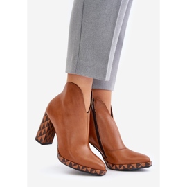 Botines de Piel Laura Messi 2836 Marrón 1