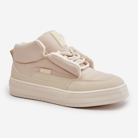 Zapatillas con aislamiento para mujer Big Star OO274A531 Crema beige 4