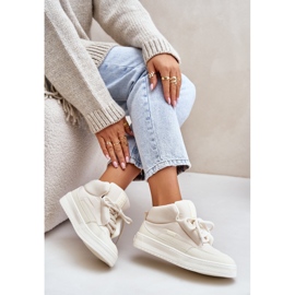 Zapatillas con aislamiento para mujer Big Star OO274A531 Crema beige 7