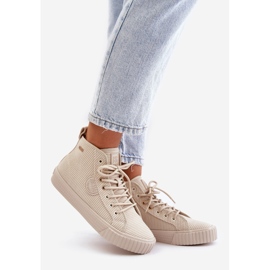 Zapatillas de mujer de pana con aislamiento Big Star OO274771 Hi-Poly System Beige 1