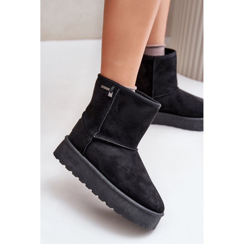 Botas de nieve con plataforma alta para mujer Big Star OO274898 Negro 2
