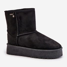 Botas de nieve con plataforma alta para mujer Big Star OO274898 Negro 4