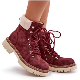 Botas Aislantes De Mujer Con Cremallera, Burdeos Ferelia rojo 8