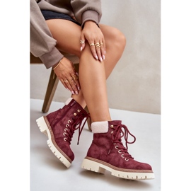 Botas Aislantes De Mujer Con Cremallera, Burdeos Ferelia rojo 6