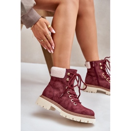 Botas Aislantes De Mujer Con Cremallera, Burdeos Ferelia rojo 7