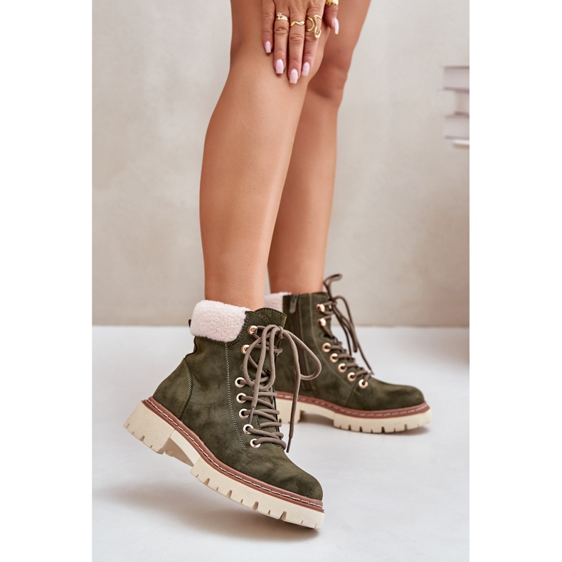 Botas Aislantes De Mujer Con Cremallera, Verde Ferelia 2