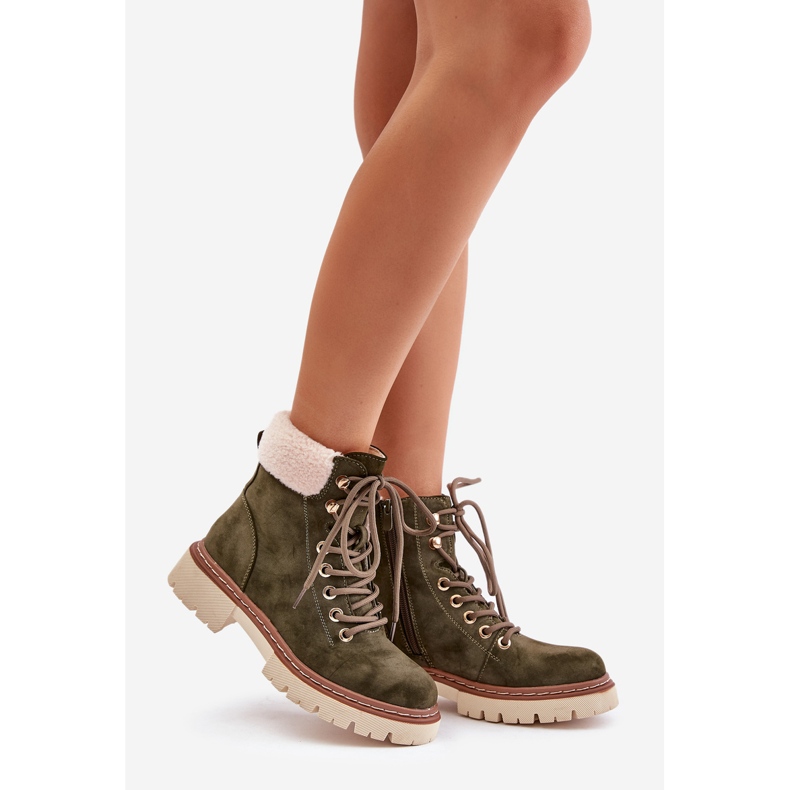 Botas Aislantes De Mujer Con Cremallera, Verde Ferelia 1