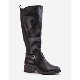 Botas aislantes por encima de la rodilla con hebilla y cremallera, Negro Seavella 4