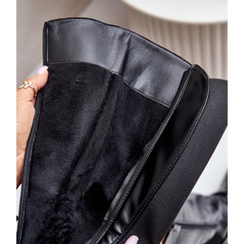 Botas aislantes por encima de la rodilla con hebilla y cremallera, Negro Seavella 8