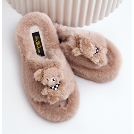 Pantuflas De Mujer Beige Con Osito De Peluche Rumania 8