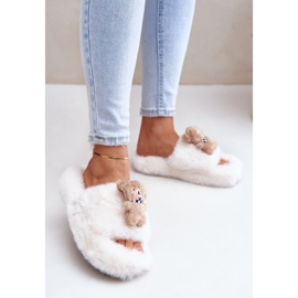 Pantuflas De Mujer Beige Con Osito De Peluche Rumania 5