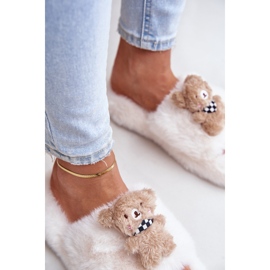 Pantuflas De Mujer Beige Con Osito De Peluche Rumania 6