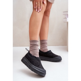 Botas de nieve con plataforma para mujer con parte superior baja Black Izamine negro 2 Botas de nieve con plataforma para mujer con parte superior baja Black Izamine negro 2