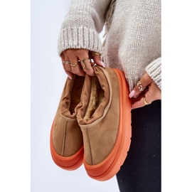 Botas de nieve con plataforma y parte superior baja para mujer Camel Izamine marrón 2 Botas de nieve con plataforma y parte superior baja para mujer Camel Izamine marrón 2