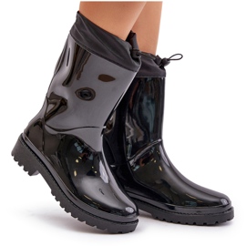 Botas de agua de mujer con puño negro Ellatiel 7