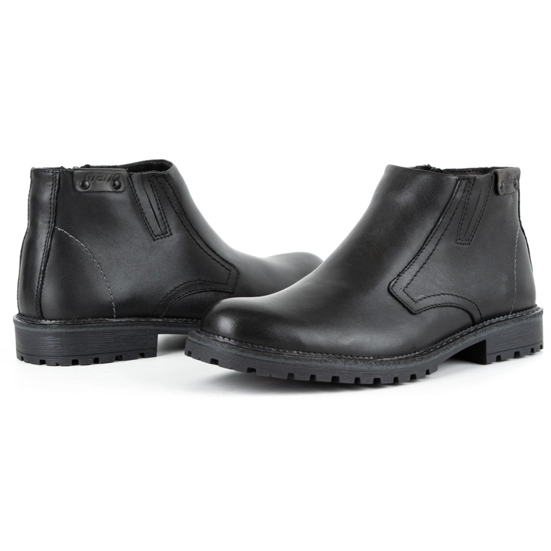 Olivier Botas de hombre aisladas con Lana 815, cara negra negro 5