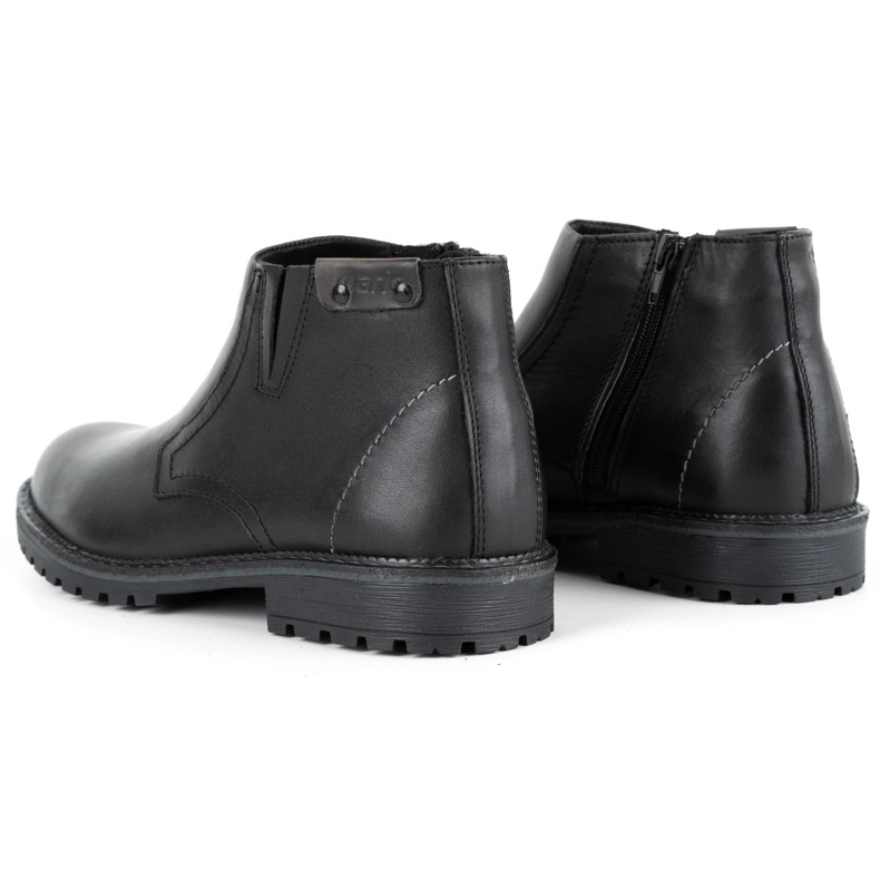 Olivier Botas de hombre aisladas con Lana 815, cara negra negro 6