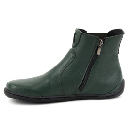 Olivier Botas Chelsea de mujer descalzas con cremallera, aislantes 1263, verde 3