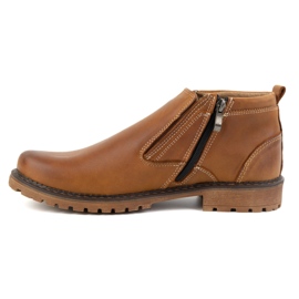 Olivier Botas de hombre, piel, aislantes, 140GT, rojo naranja 2