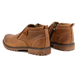 Olivier Botas de hombre, piel, aislantes, 140GT, rojo naranja 6