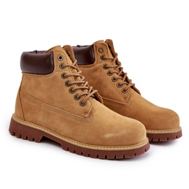 Botas de hombre con aislamiento de ante Big Star OO174136 HI-POLY System Camel marrón 7