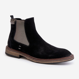 Botas Chelsea de ante para hombre Big Star OO174154 Negro 8