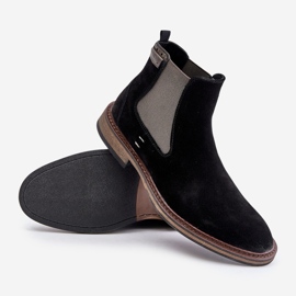Botas Chelsea de ante para hombre Big Star OO174154 Negro 5
