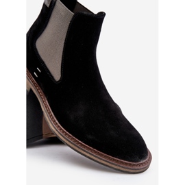 Botas Chelsea de ante para hombre Big Star OO174154 Negro 6