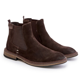 Botas Chelsea de ante para hombre Big Star OO174155 Marrón 7