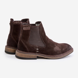 Botas Chelsea de ante para hombre Big Star OO174155 Marrón 3