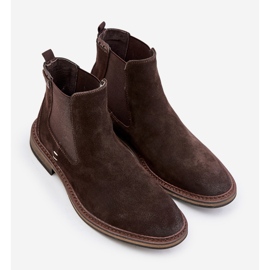 Botas Chelsea de ante para hombre Big Star OO174155 Marrón 5