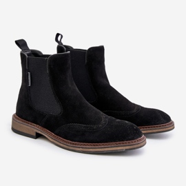 Botas Chelsea de ante para hombre Big Star OO174192 Negro 1 Botas Chelsea de ante para hombre Big Star OO174192 Negro 1
