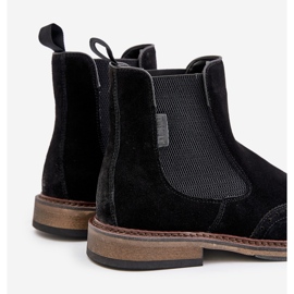 Botas Chelsea de ante para hombre Big Star OO174192 Negro 3
