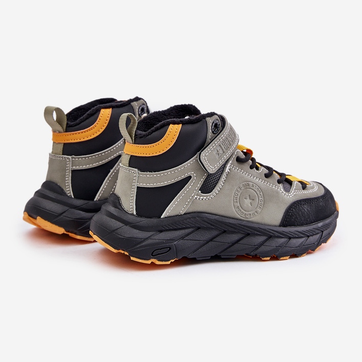 Zapatos Trekking Infantil Trappers Aislantes Con Velcro Big Star OO374181 Caqui verde 2