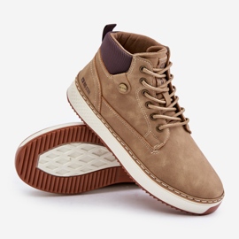 Botas con cordones para hombre Big Star OO174560 Hi-Poly System Beige 2
