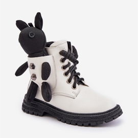 Botas Infantiles Aislantes De Piel Con Cremallera Y Osito Vinceza 36261 Blanco 6
