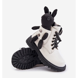 Botas Infantiles Aislantes De Piel Con Cremallera Y Osito Vinceza 36261 Blanco 4