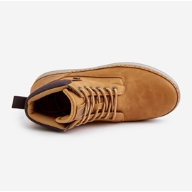 Botas con cordones para hombre Big Star OO174561 Hi-Poly System Camel marrón 3