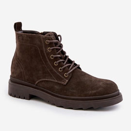 Botas de hombre con aislamiento de ante y cremallera Big Star OO174229 Marrón 7