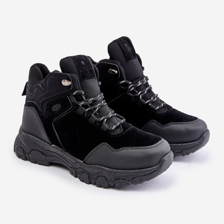 News Zapatos trekking de hombre con cordones y aislamiento negro Zerista 1