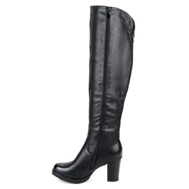 Vinceza Botas negras en el poste negro 4